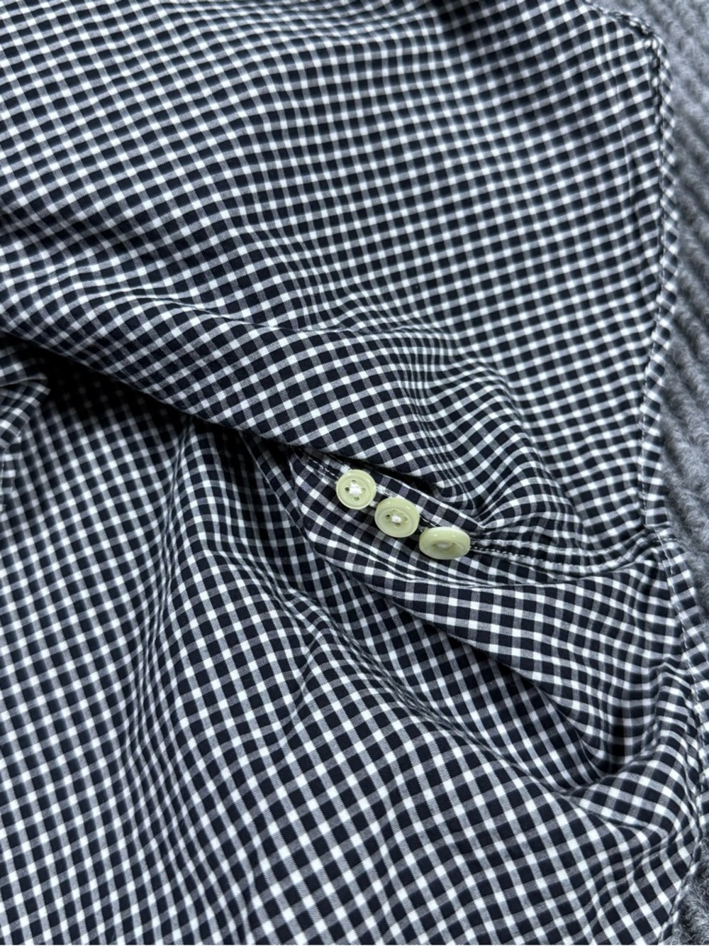 Polo Ralph Lauren Shirt Black White Gingham Long Sleeve Button Down Mens Size M - Picture 5 of 9